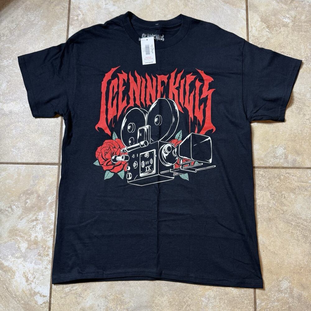 Ice Nine Kills Camera T Shirt Size MEDIUM New With Tags
